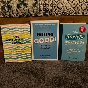 3 mental health books/ workbooks